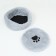 Sungory with a pillow fur, satin, perioteum, 40 x 40 x 16 cm, gray