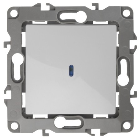 Backlight switch, 10AX 250V, IP20, era12, white