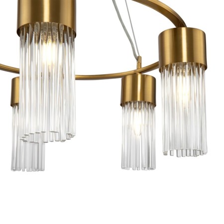 Suspended lamp Freya Fr5050PL-05BS Esala, 190x100x1200 mm, E14, 5x60W, brass color-1