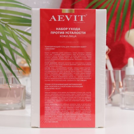 Набор Aevit by Librederm Уход против усталости кожи лица: Гель для умывания + тоник, 200 мл-1