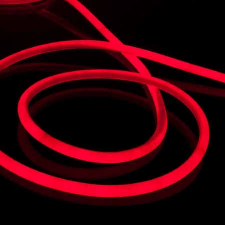 Flexible Neon Elektrostandard, IP67, 2835, 144 LED/M, 220V, Round, red glow red-5