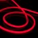 Flexible Neon Elektrostandard, IP67, 2835, 144 LED/M, 220V, Round, red glow red