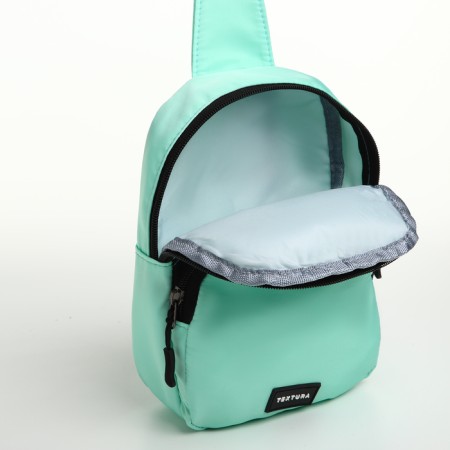 Textura lightning bag, external pocket, mint color-4