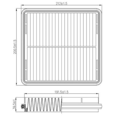 Air filter Totachi TA-1750