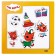 Wooden toy "Three cats" Magnetic board, 15 × 15 cm