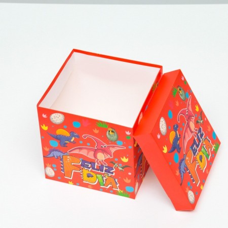Self -charged box "Children's" dinosaurs 15x15x15 cm-3