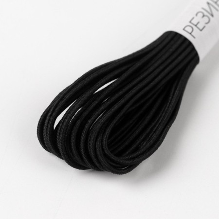 Hat elastic band, 1 mm, 10 ± 0.5 m, black color-1