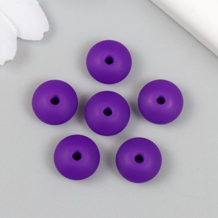 Busina silicone "flattened" grape purple d = 1.2 cm-1