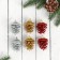 Jewelry decoration "Flinking bump" (set 6 pcs) 3x5 cm, mix