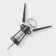 Corkscrew "Profi", 19 cm, black color