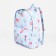 School backpack of textiles with lightning, external pocket, blue color