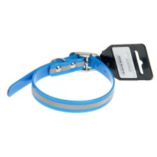 Biotan collar with a reflective strip, 26-35 x 1.5 cm, blue