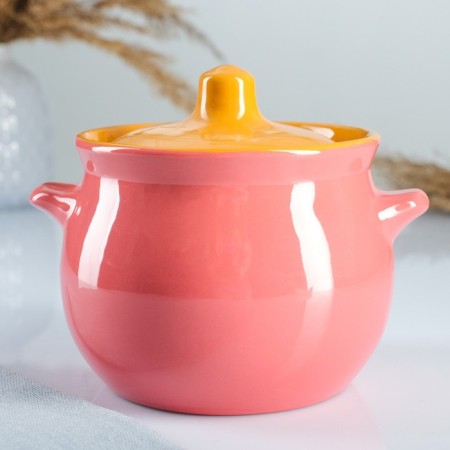 Ceramic Pikanto baking pot 0.65l / 12.5x11.5cm, rainbow mix