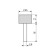 Ballica Azlindrical Encor 21652, 25 x 13 mm, shank 6 mm, metal
