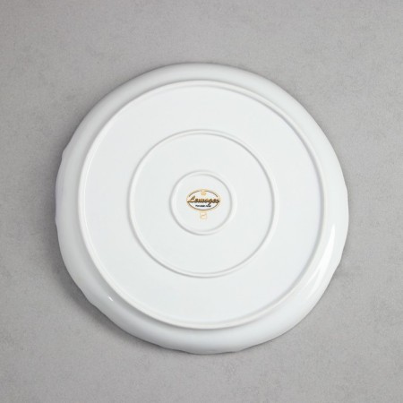 Wave dish, 30 cm, round, porcelain, Iran-3