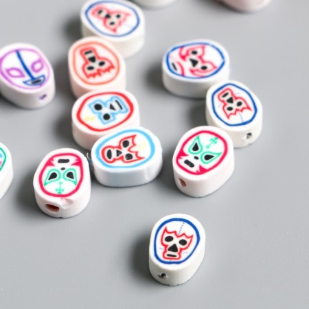 Beads for the creativity of PVC "Masks" set 25 pcs 0.5x0.9x1.1 cm-1