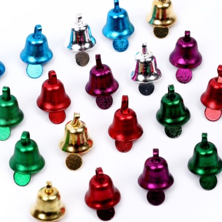 Bell for needlework, set of 20 pcs., Size 1 pc. - 0.8 cm, color mix-1