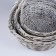 A set of wicker baskets, willow, 3 pcs., Gray-beige color, medium