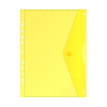 A set of converters on the button 5 pieces, A4, 180 μm, Calligrata Office, transparent, perforation on the long side, mix-2