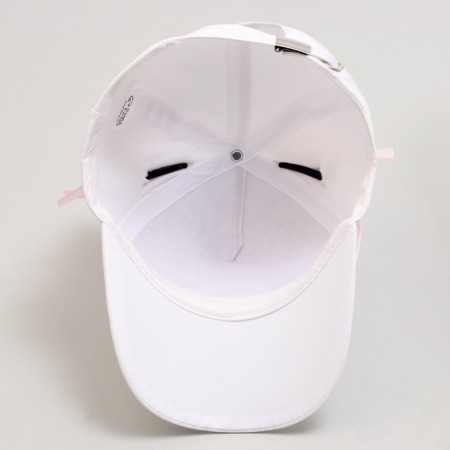 Baby cap for a girl "cat" with ears, white color, rr 52-54, 5-7 years old-10