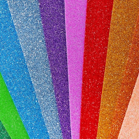 Set "Foam with sparkles" A4, 10 sheets, 10 colors, thickness 2 mm-15