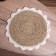 Wicker rug round 35 cm