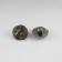 A set of buttons on the leg, d = 18 mm, 10 pcs, black-silver color