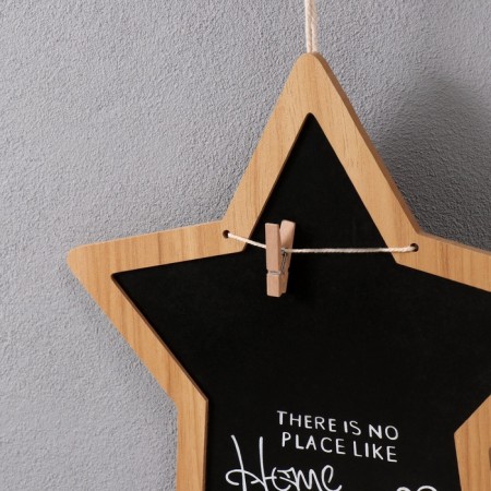 Panel MDF "Cretaceous board. Star" with clothespins 1x28x28 cm-1