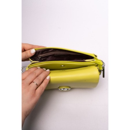 Cross-Body Bag, eco-leather, Ludor lemon, 22x8x17 cm-4