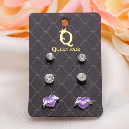 Pusets 3 pairs "Heart" angel, color mix-1