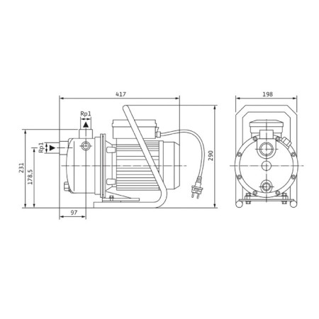 Surface pump Wilo Jet Wj 204 EM-3
