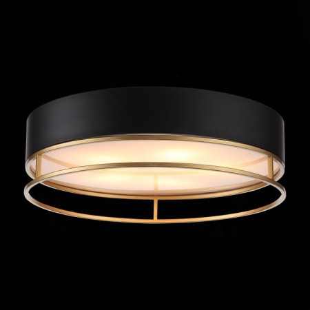 Ceiling lamp ST LUCE. SL1127.432.05. Chodo. 5x40 watts, E27, 60x60x18 cm, black color, matte gold-3