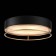 Ceiling lamp ST LUCE. SL1127.432.05. Chodo. 5x40 watts, E27, 60x60x18 cm, black color, matte gold
