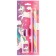 Chancellery set, sharpener, eraser, pencil, Minnie and unicorn mix