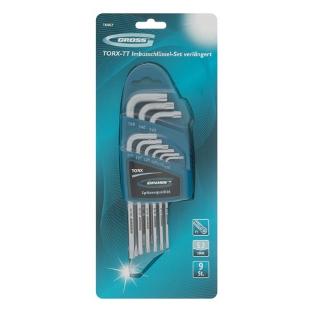 A set of keys to IMBUS GROSS 16407, elongated, satinized, 10 - 50 mm, 9 pcs.-4