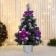 Christmas tree decor "Festive" bow Ball, 20x58 cm, purple