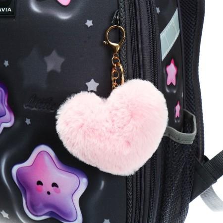 School backpack 38 x 30 x 16 cm, ergonomic back, stavia "stars", gray-9