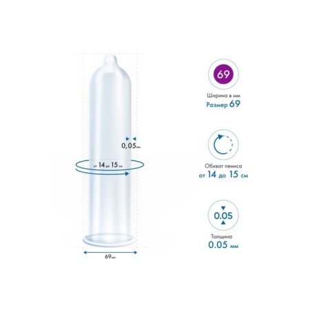 Condoms My.size, latex, 22.3 cm, 6.9 cm, 3 pcs.-6