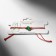 Bracelet-reinforcing "red thread" cat eyes, green color, d = 8