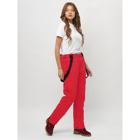 Pants ski winter women, size 52, red color-1