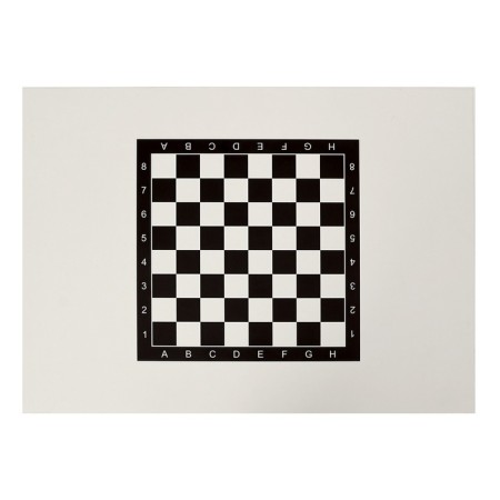Chess table on metal legs, white, 90 x 65 cm-3