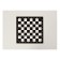 Chess table on metal legs, white, 90 x 65 cm