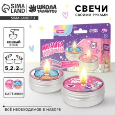 With your own hands. Creation of candles with a picture Children's 