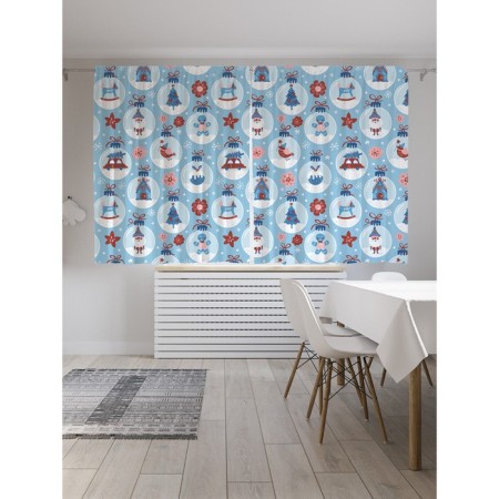 Photostes "New Year's balls", Saten, size 145x180 cm, 2 pcs