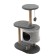 Complex for cats with a claw, collapsible, with a site, 56 x 42 x 90 cm, gray