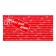 Envenue for money "Hardly!" Red background, 8.3 x 16.2 cm