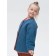 Bilateral jacket for girls, height 110 cm, jeans color