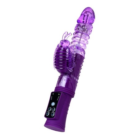 Vibrator with a clitoral stimulator, 23 cm-1