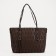 Zipper bag with zipper, brown color