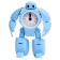 The robot "alarm", transforms, sound effects, blue color
